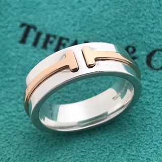 ティファニー(Tiffany & Co.)のTiffany Tコレクション TWO リング10号 希少(リング(指輪))