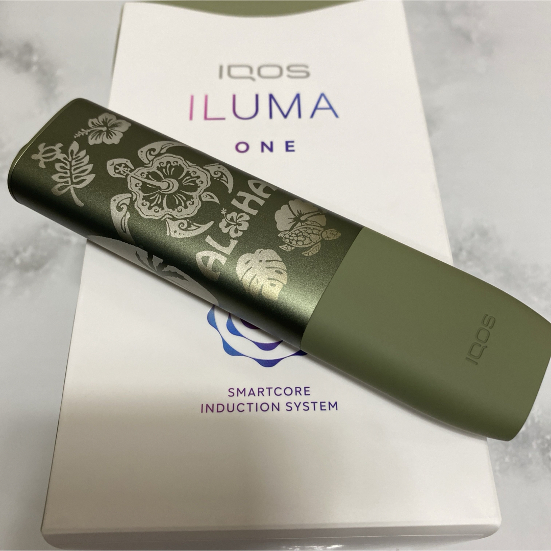 IQOS(アイコス)のiQOS ILUMA ONE アイコス イルマワン ハイビスカス ホヌ グリーン メンズのファッション小物(タバコグッズ)の商品写真