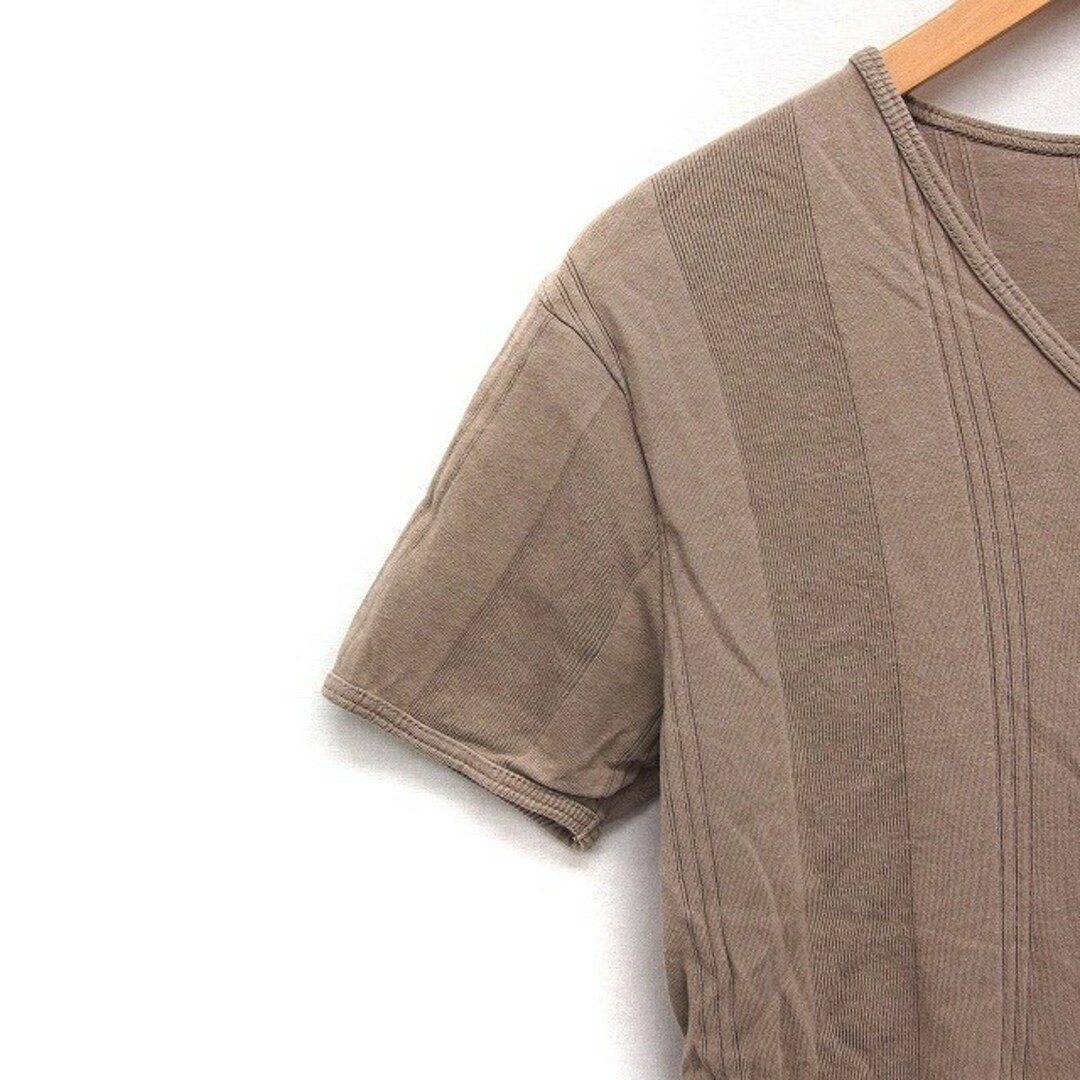 JUNMEN(ジュンメン)のジュンメン JUN MEN Vネック 半袖 Tシャツ カットソー リブ コットン メンズのトップス(Tシャツ/カットソー(半袖/袖なし))の商品写真