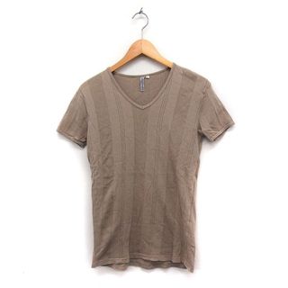 ジュンメン(JUNMEN)のジュンメン JUN MEN Vネック 半袖 Tシャツ カットソー リブ コットン(Tシャツ/カットソー(半袖/袖なし))