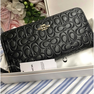 COACH コーチ　長財布　財布　メンズ　ブラック　ギフト　贈り物　新品未使用