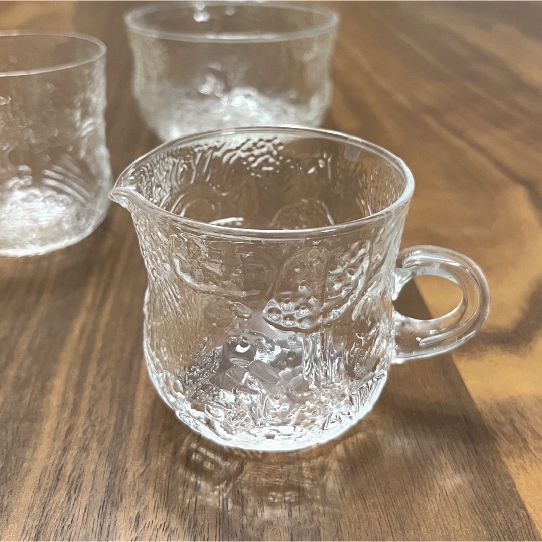 iittala(イッタラ)のヌータヤルヴィ　ファウナ　2点セット エンタメ/ホビーの美術品/アンティーク(ガラス)の商品写真