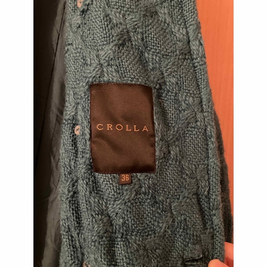 CROLLA(クローラ)のコート　エメラルドグリーン　Sサイズ レディースのジャケット/アウター(その他)の商品写真