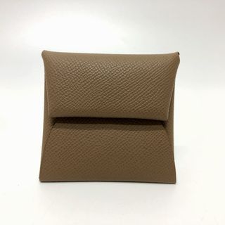 エルメス(Hermes)のエルメス HERMES バスティア 小銭入れ 財布 コインケース ヴォーエプソン U刻 エトゥープ ブラウン 未使用(コインケース)