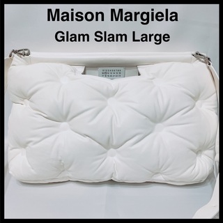 マルタンマルジェラ(Maison Martin Margiela)の【美品】メゾンマルジェラ　グラムスラム　ラージ 　ホワイト　GLAM SLAM(ショルダーバッグ)