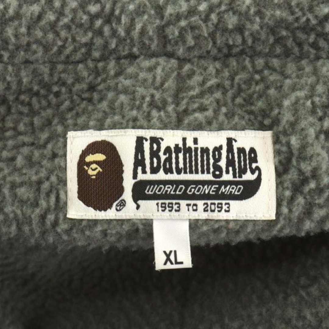 A BATHING APE(アベイシングエイプ)のA BATHING APE コート ロング丈 フード サルカモ 猿ロゴ XL 赤 メンズのジャケット/アウター(その他)の商品写真