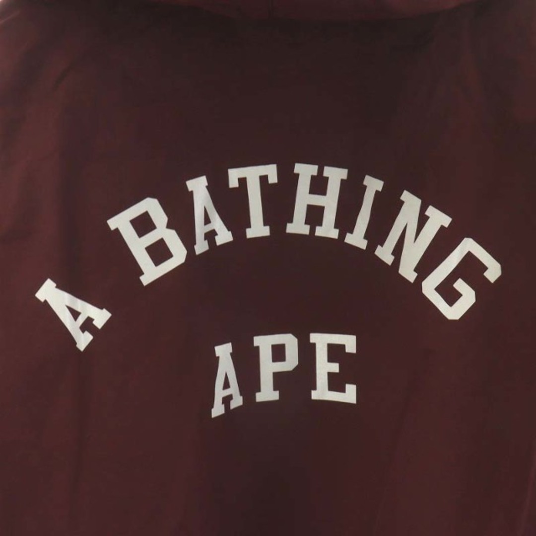 A BATHING APE(アベイシングエイプ)のA BATHING APE コート ロング丈 フード サルカモ 猿ロゴ XL 赤 メンズのジャケット/アウター(その他)の商品写真