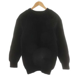 コモリ(COMOLI)のCOMOLI 17AW Blacksheep別注 ガンパッチニット 2 M 黒(ニット/セーター)