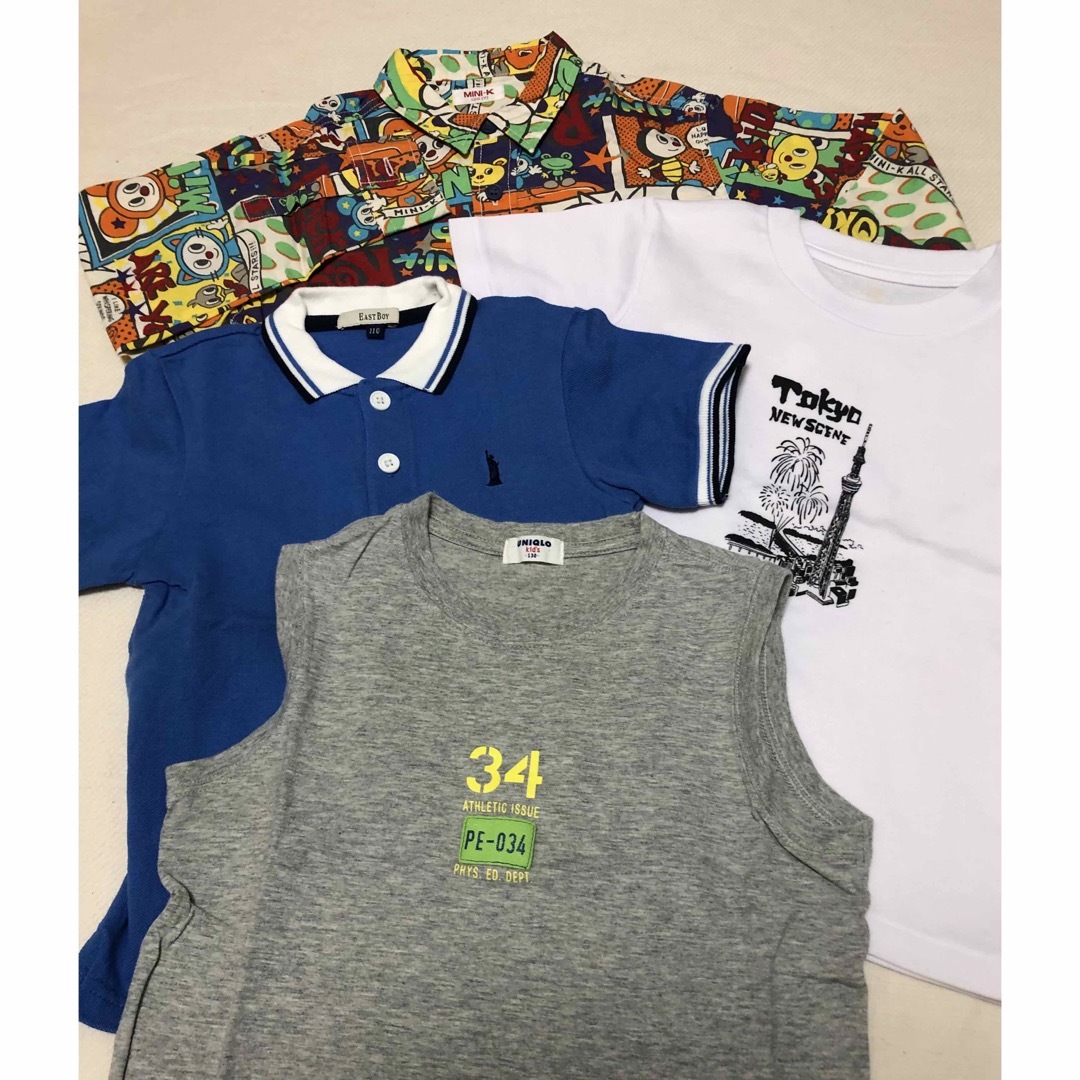 EASTBOY(イーストボーイ)のキッズ　まとめ売り4点110〜130 キッズ/ベビー/マタニティのキッズ服男の子用(90cm~)(Tシャツ/カットソー)の商品写真