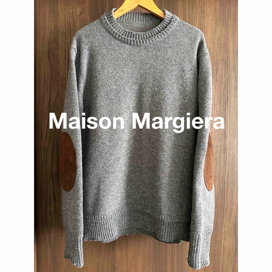 Maison Martin Margiela(マルタンマルジェラ)の【美品】 Maison Margiera エルボーパッチセーター メンズのトップス(ニット/セーター)の商品写真