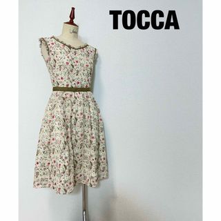 トッカ(TOCCA)のtocca トッカ 花柄 ワンピース ドレス フレア 総柄(ひざ丈ワンピース)