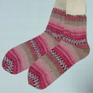 手編み靴下⭐オパール毛糸⭐チリ(レッグウェア)