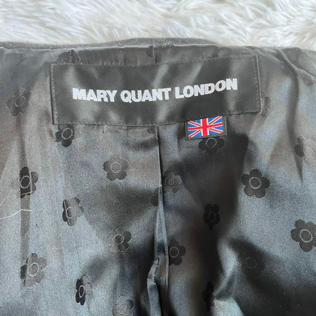 MARY QUANT(マリークワント)の【美品】マリークワントロンドン　Aライン ステンカラーコート　カシミヤ混 レディースのジャケット/アウター(ロングコート)の商品写真