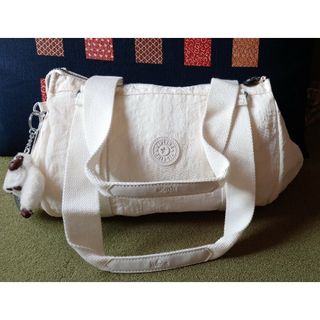 キプリング(kipling)のKIPLING レディーストートバッグ/ショルダーバッグ(白)(トートバッグ)