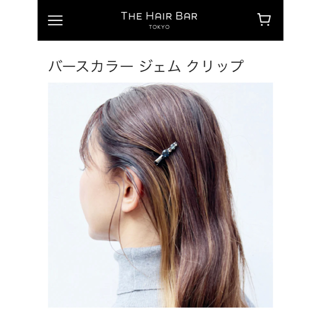 伊勢丹(イセタン)のTHE HAIR BAR TOKYO ジェムクリップ レディースのヘアアクセサリー(バレッタ/ヘアクリップ)の商品写真