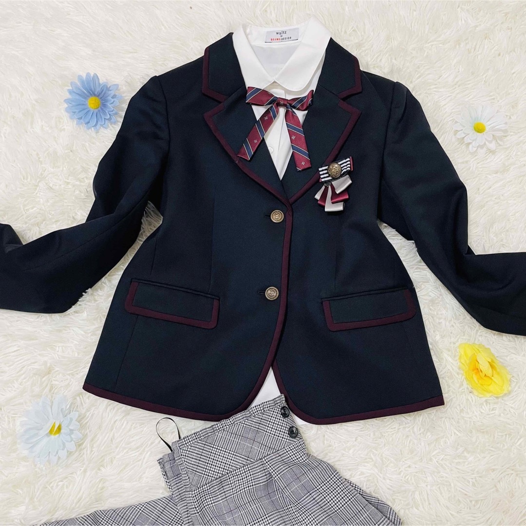 BEAMS DESIGN(ビームスデザイン)の★極美品★waltz by BEAMS DESIGN 卒服ブレザー スーツ入学式 キッズ/ベビー/マタニティのキッズ服女の子用(90cm~)(ドレス/フォーマル)の商品写真