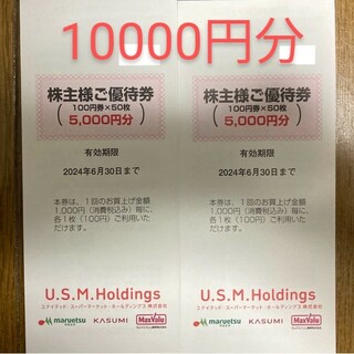 USMH　ユナイテッドスーパーマーケット　株主優待券(スケッチブック/用紙)