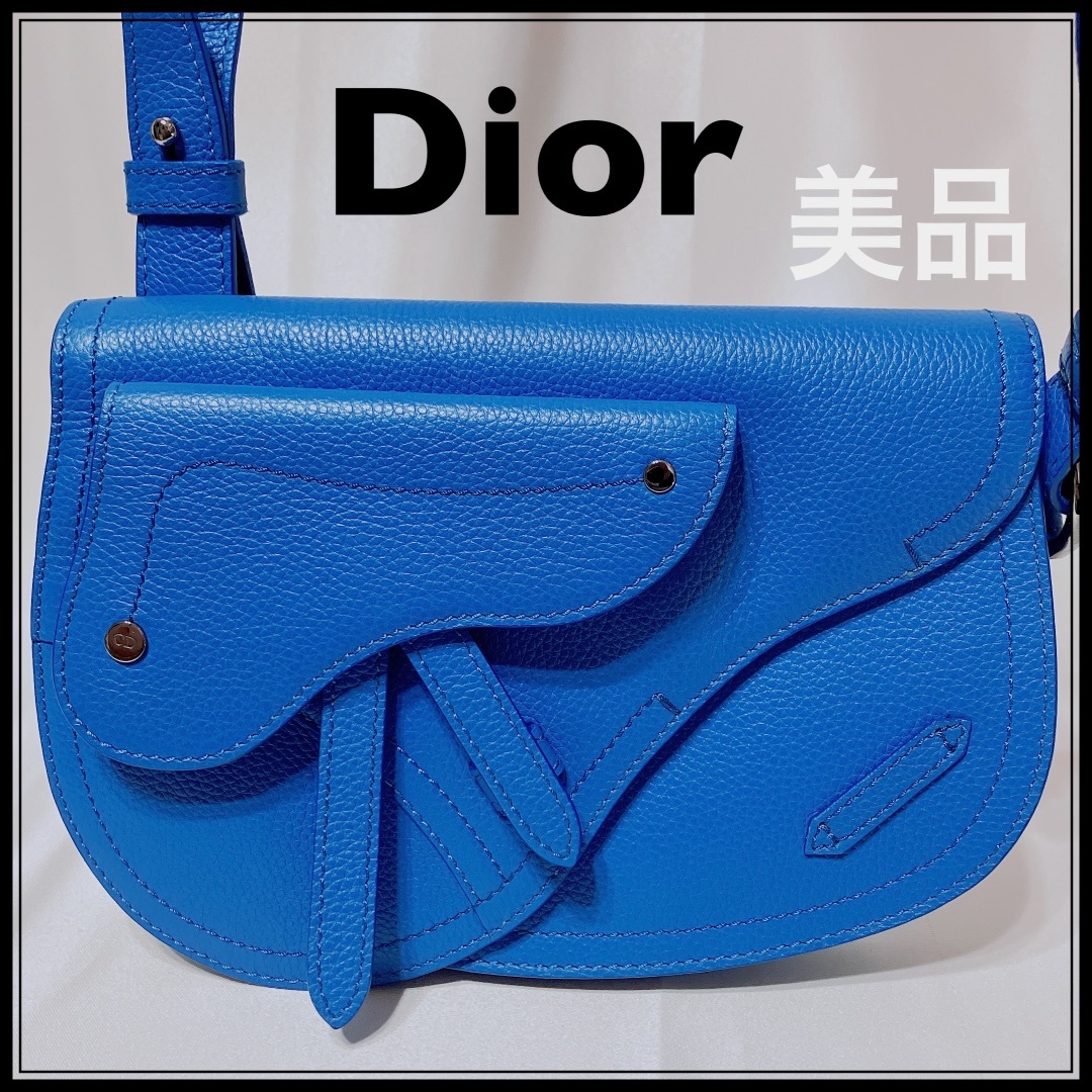 Dior - 【美品】ディオール レザー サドル ショルダーバッグ ボディバッグ DIOR