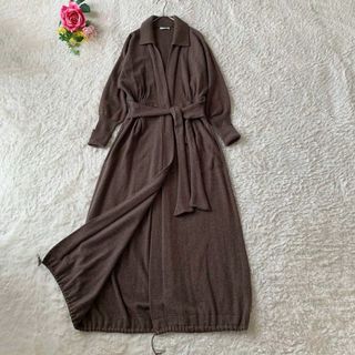 ブルネロクチネリ(BRUNELLO CUCINELLI)のブルネロクチネリ カシミヤ100 ロングカーディガン コーディガン ガウン 羽織(カーディガン)