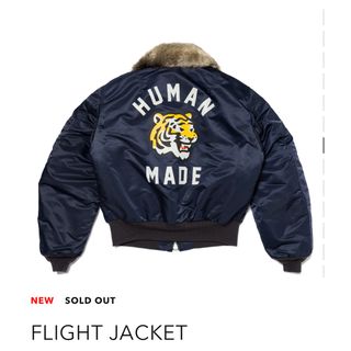 ヒューマンメイド(HUMAN MADE)のHUMAN MADE FLIGHT JACKET ネイビーXL(フライトジャケット)