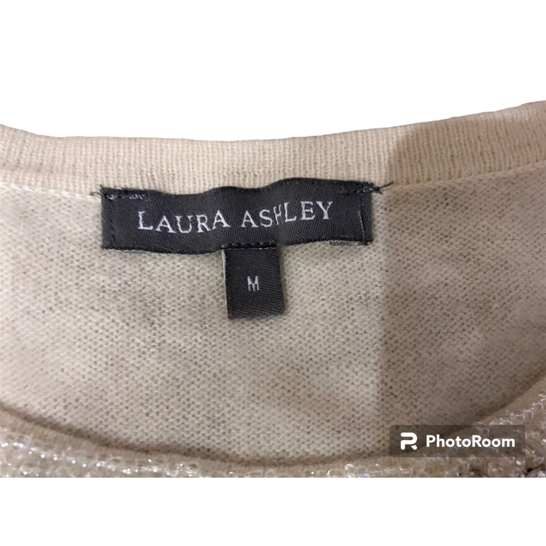 LAURA ASHLEY(ローラアシュレイ)のLAURA ASHLEY ローラアシュレイ ビジュー ニット ウール  Mサイズ レディースのトップス(ニット/セーター)の商品写真