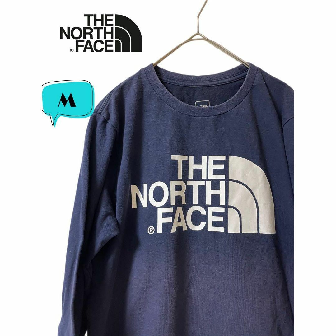 THE NORTH FACE ビッグロゴ プリント 長袖Tシャツ カットソー | フリマアプリ ラクマ