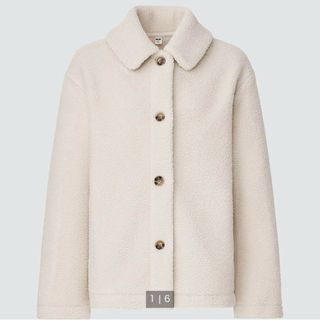 ユニクロ(UNIQLO)の【2/16まで60％オフ★】UNIQLOボアフリースステンカラーショートコート(ブルゾン)