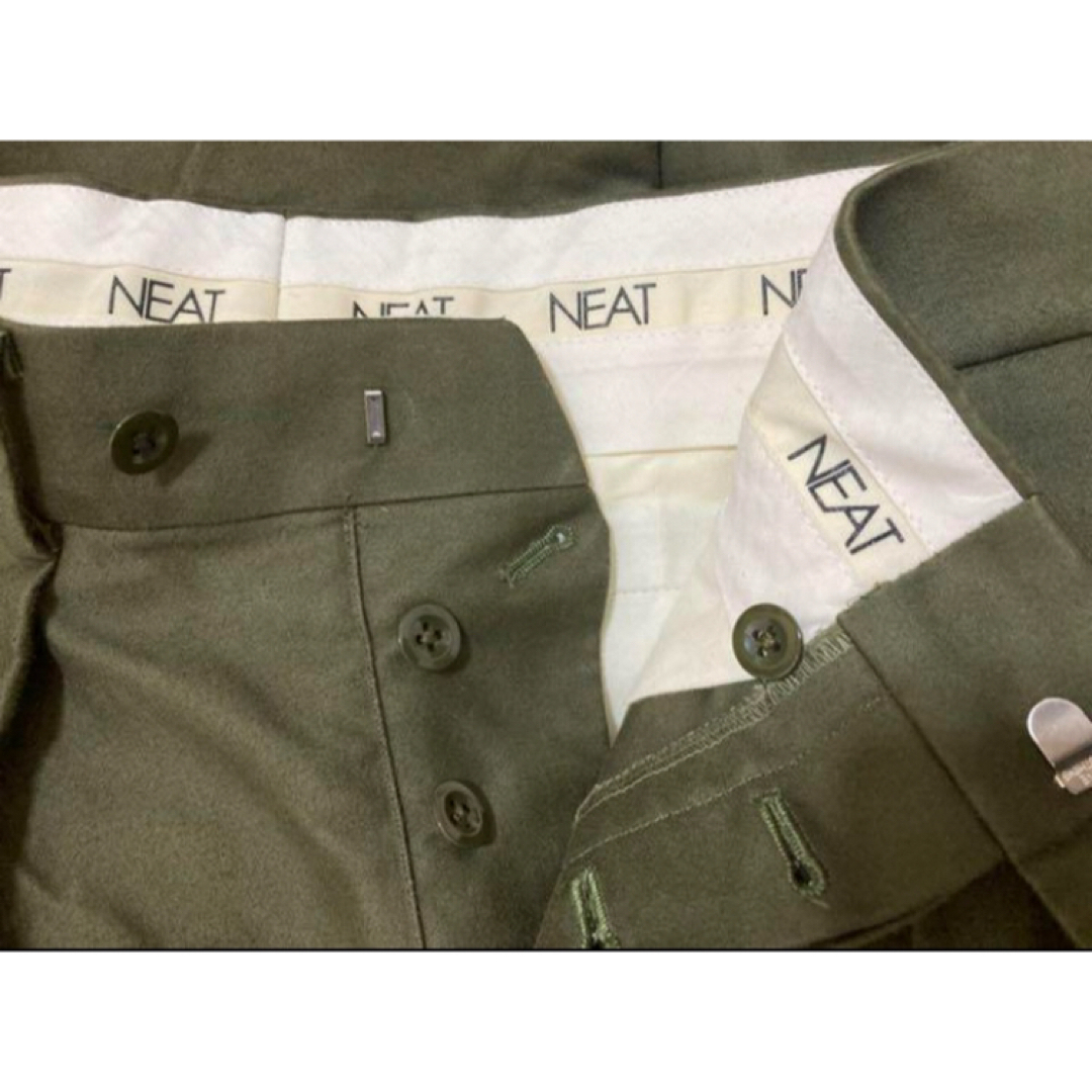 NEAT NOMAD モールスキン 2タックパンツ テーパード チノパン NEAT NOMAD モールスキン 2タックパンツ テーパード チノパン