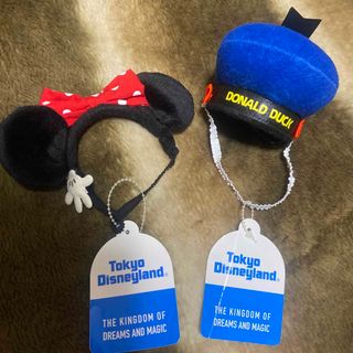 ディズニー(Disney)の新品未使用　犬用　ミニー　ドナルド　カチューシャ　ヘアバンド　ペット用(ペット服/アクセサリー)