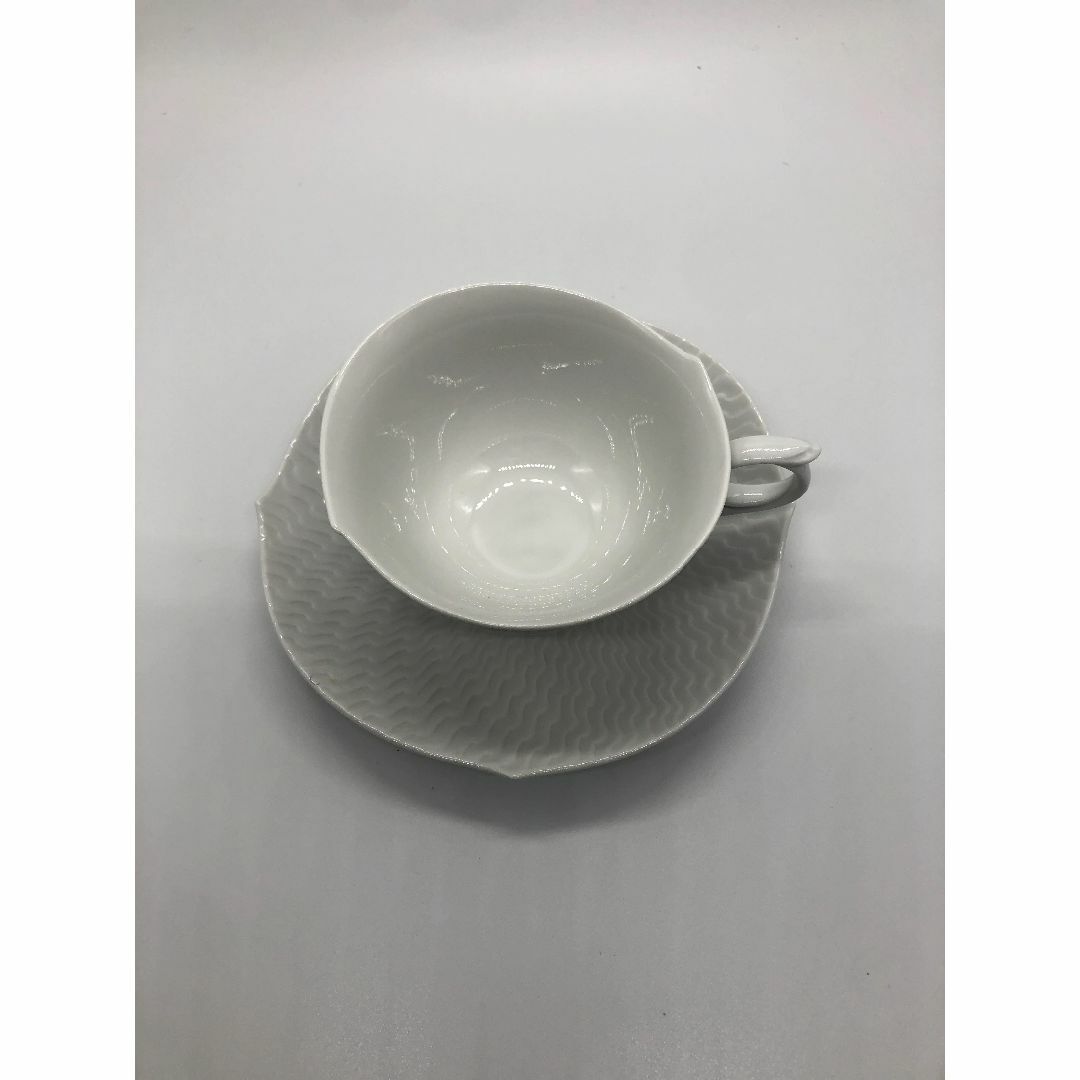 MEISSEN(マイセン)の【まとめ取引割引】マイセン　波の戯れ　ホワイト　カップ＆ソーサ　300ｍｌ インテリア/住まい/日用品のキッチン/食器(グラス/カップ)の商品写真