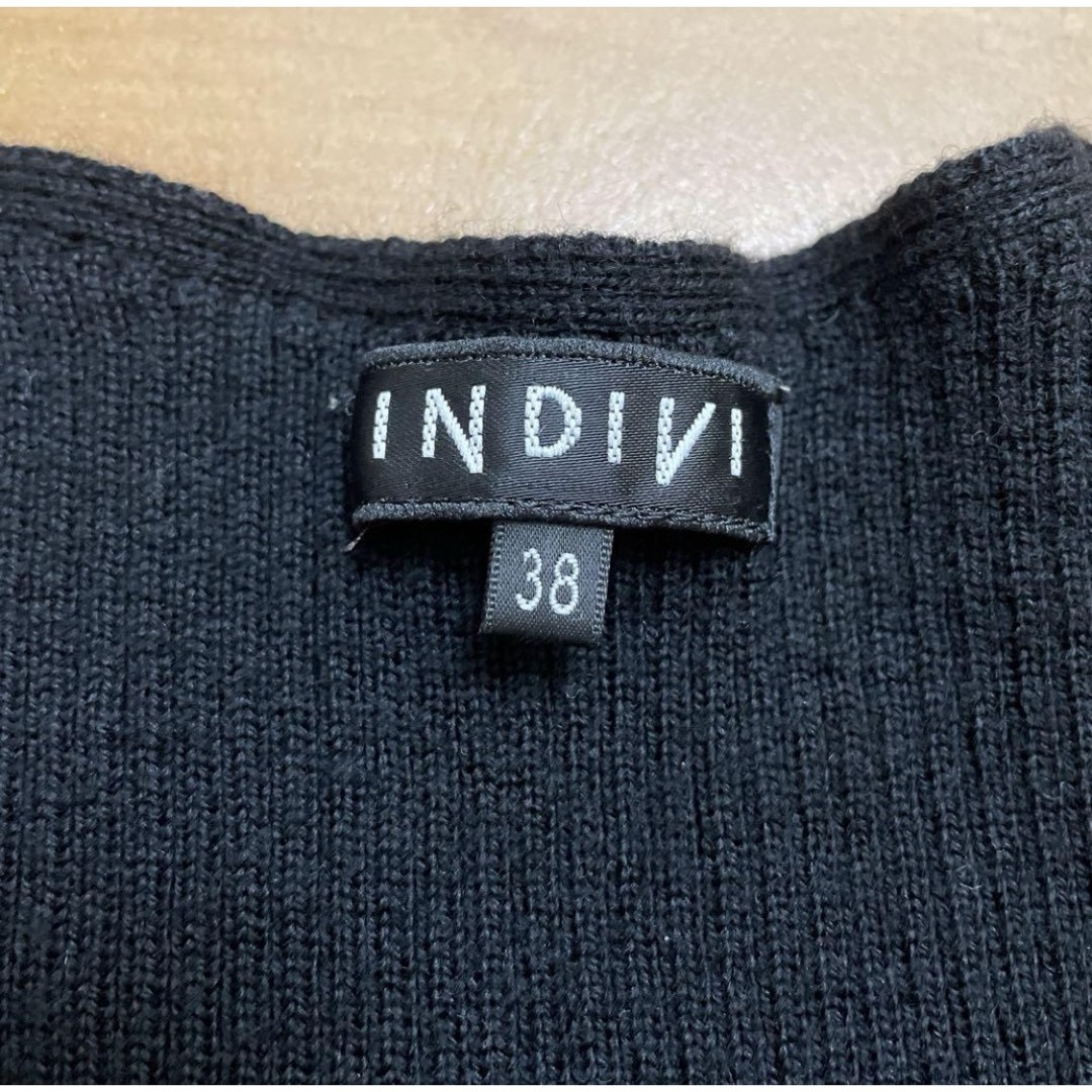 INDIVI(インディヴィ)のインディヴィ　ニットワンピース レディースのワンピース(ひざ丈ワンピース)の商品写真