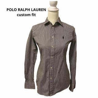 ポロラルフローレン(POLO RALPH LAUREN)のPOLO RALPH LAUREN ストライプドコットンカスタムフィットシャツ(シャツ/ブラウス(長袖/七分))