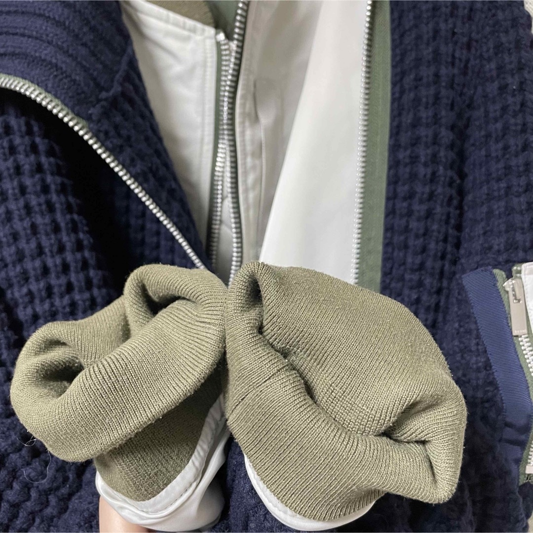 sacai - sacai 19AW レイヤード アシメントリー ニット sacai - sacai 19AW レイヤード アシメントリー ニット