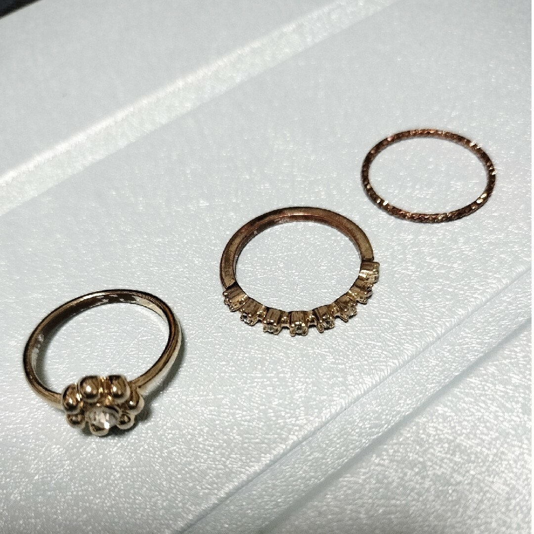 ファッションリング　３個 レディースのアクセサリー(リング(指輪))の商品写真