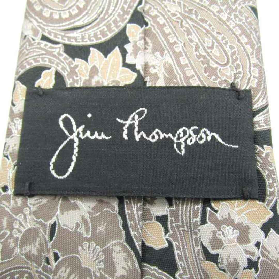 Jim Thompson(ジムトンプソン)のジムトンプソン ブランドネクタイ 総柄 ペイズリー 花柄 シルク タイ製 メンズ ベージュ JIM THOMPSON メンズのファッション小物(ネクタイ)の商品写真