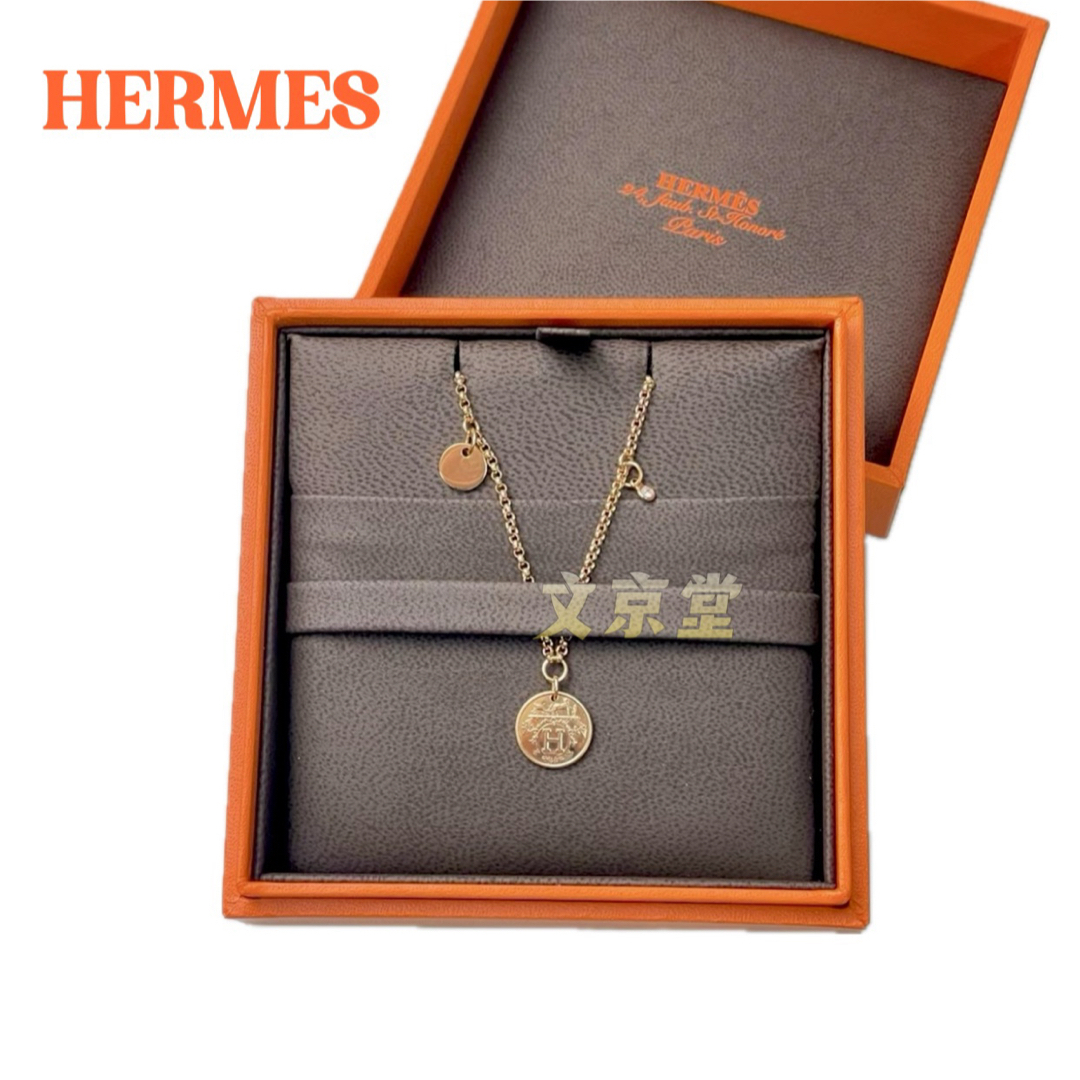 Hermes(エルメス)のエルメス　ブレスレット 《エクスリブリス》 PM  ピンクゴールド/ダイヤモンド レディースのアクセサリー(ブレスレット/バングル)の商品写真