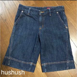 ハッシュアッシュ(HusHush)のhushush ハッシュアッシュ デニムハーフパンツ M(ハーフパンツ)