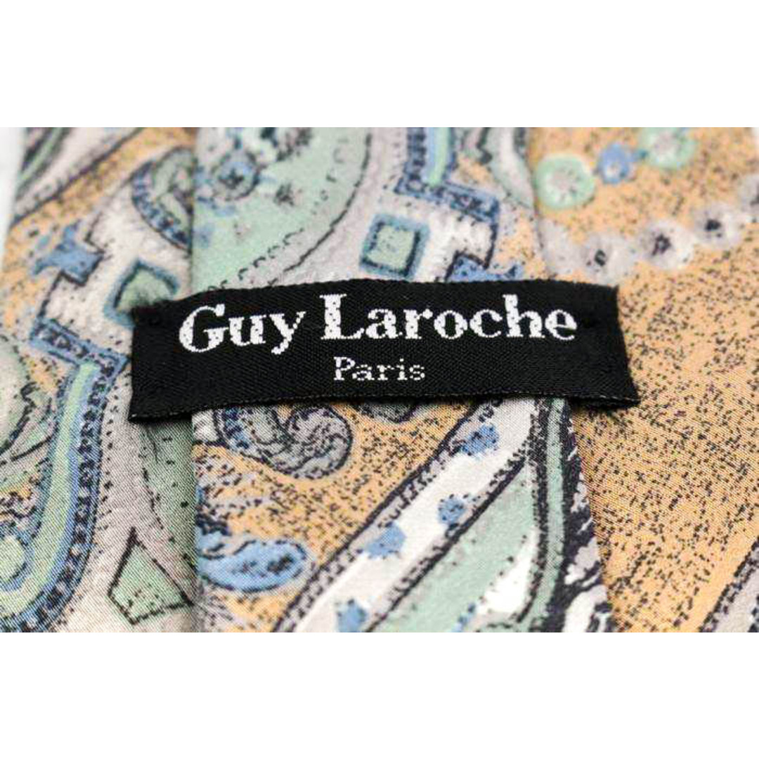 Guy Laroche(ギラロッシュ)のギラロッシュ ブランド ネクタイ シルク 小紋柄 総柄 メンズ グレー Guy Laroche メンズのファッション小物(ネクタイ)の商品写真