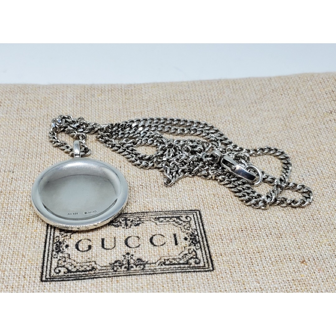 Gucci(グッチ)の【超レア廃盤美品】GUCCI クレスト ネックレス コイン メンズのアクセサリー(ネックレス)の商品写真