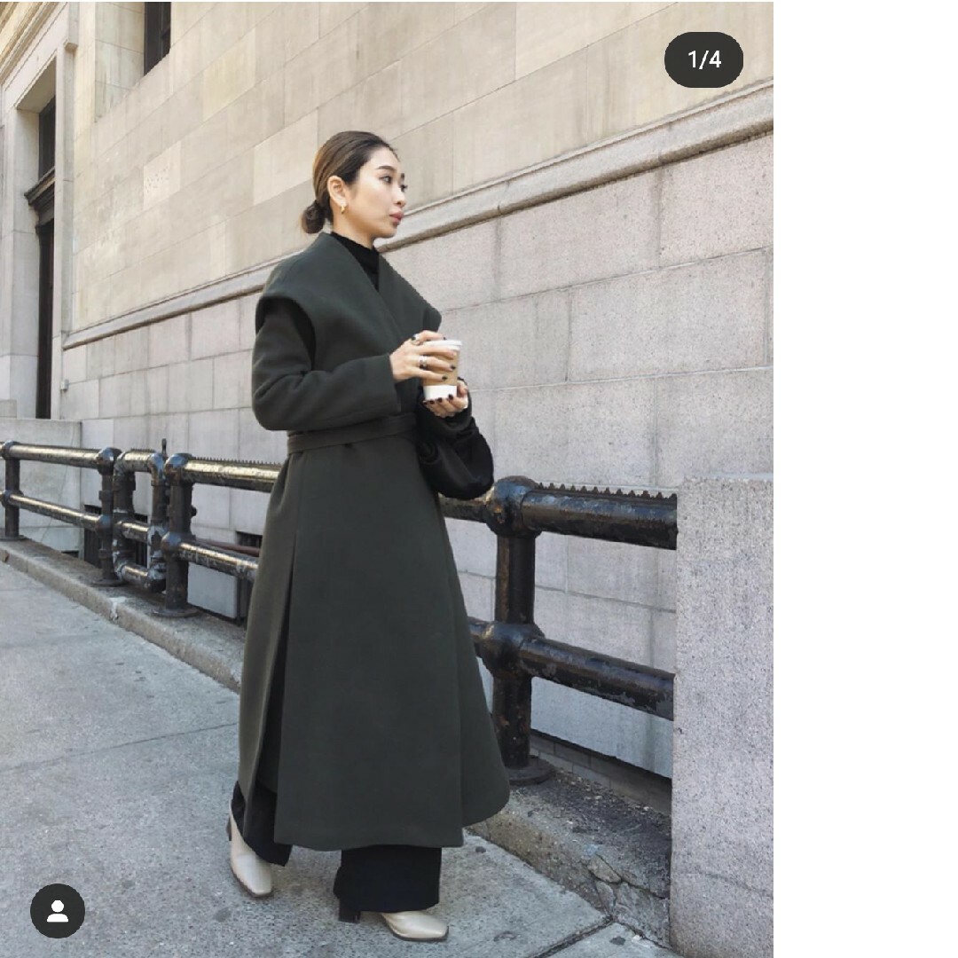 RIM.ARK(リムアーク)のRIMARK 2Way wool gillet coat レディースのジャケット/アウター(ロングコート)の商品写真