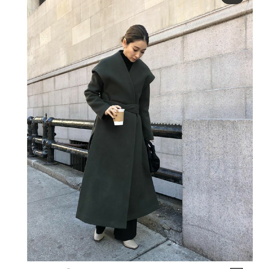 RIM.ARK(リムアーク)のRIMARK 2Way wool gillet coat レディースのジャケット/アウター(ロングコート)の商品写真