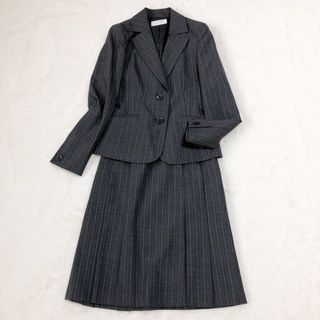 エニィスィス(anySiS)の美品♡ anySiS セットアップ　スーツ　ストライプ　ラメ入り　グレー　1(スーツ)