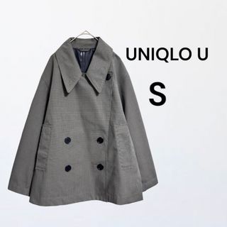 ユニクロ(UNIQLO)のユニクロ　UNIQLO  ブロックテックショートトレンチコート　チェック　コート(トレンチコート)