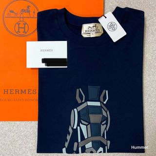 Hermes - 国内正規品 22Aw~23 未使用 S エルメス 3DTシャツ タグ BOX Hermes - 国内正規品 22Aw~23 未使用 S エルメス 3DTシャツ タグ BOX