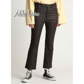 ミラオーウェン(Mila Owen)のMila Owen　レザー風パンツ　ブラック(カジュアルパンツ)