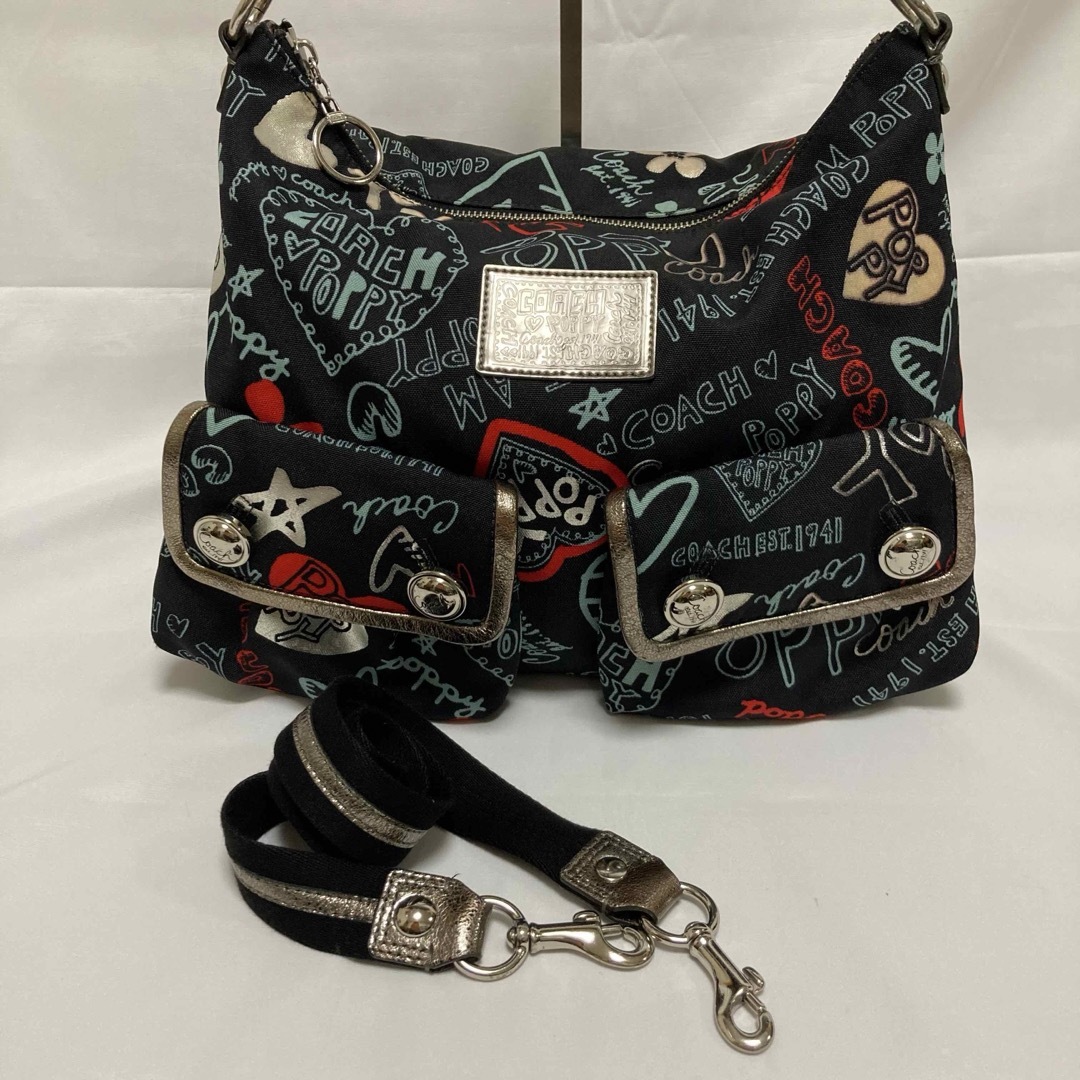 美品　COACH ポピー　2way ショルダーバッグ