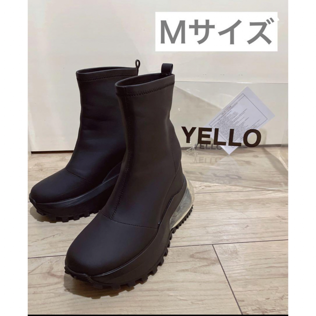 Yellow boots(イエローブーツ)の最終値下げ YELLO スニーカー NEO BLACK ショートブーツ レディースの靴/シューズ(ブーツ)の商品写真