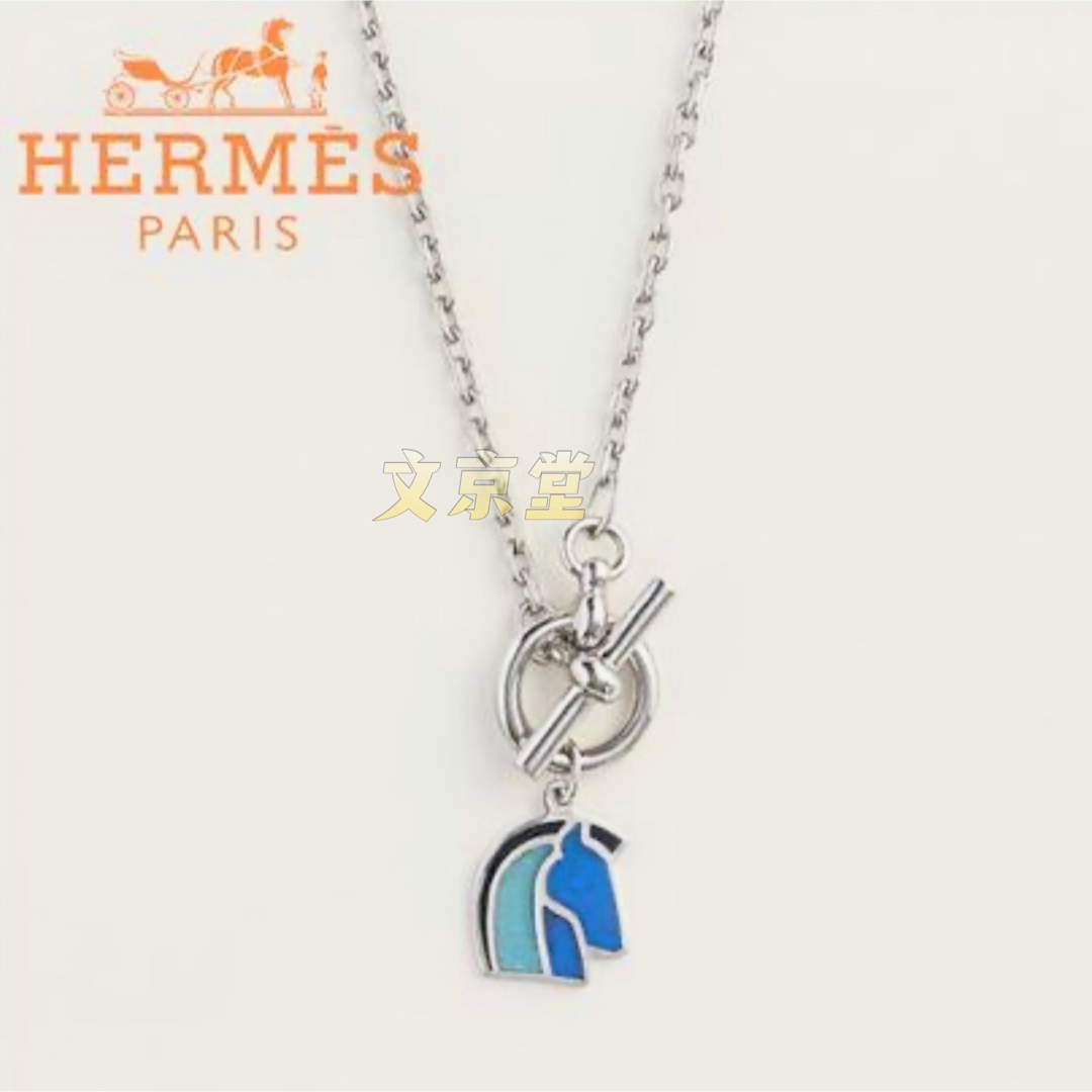 Hermes(エルメス)のHERMESエルメス ペンダント エリオス シュヴァル　ネックレス　シルバー金具 レディースのアクセサリー(ネックレス)の商品写真