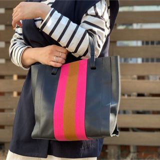 Scrap Book スクラップブック レザー Line tote bag S(トートバッグ)