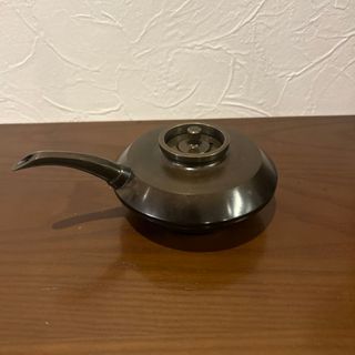 【高級】茶道具　唐銅　花水次　(金属工芸)